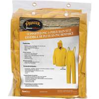 577 3-Piece Rain Suit, Polyester/PVC, 6X-Large, Yellow Nassau Supply