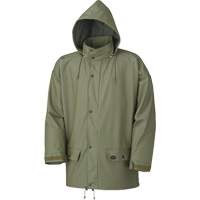 D7000 Stretch Rain Jacket, Polyurethane, X-Small, Green Nassau Supply