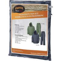 583 Rain Suit, Polyester/PVC, Small, Green Nassau Supply