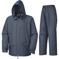 883 Rain Suit, Polyester/PVC, Small, Navy Blue Nassau Supply