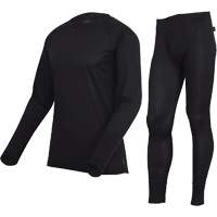 Premium Quick-Dry & Moisture-Wicking Underwear Set, Men's, X-Small, Black SHE485 | Nassau Supply