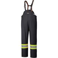 5895BK Flame-Resistant Waterproof Stretch Bib Pants, X-Small, Black Nassau Supply