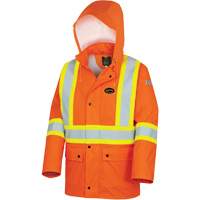 High-Visibility FR Waterproof Safety Jacket, X-Small, High Visibility Orange SHE543 | Nassau Supply