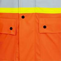 High-Visibility FR Waterproof Safety Jacket, X-Small, High Visibility Orange SHE543 | Nassau Supply