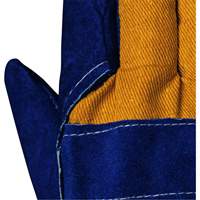 Blue Insulated Fitter's Gloves, One Size, Split Cowhide Palm, Boa Inner Lining SHE771 | Nassau Supply