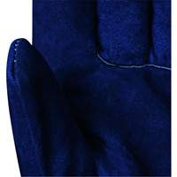 Blue Insulated Fitter's Gloves, One Size, Split Cowhide Palm, Boa Inner Lining SHE771 | Nassau Supply