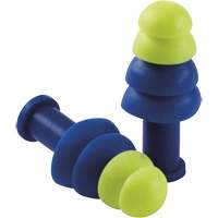 Bouchons doreille coniques r&eacute;utilisables, Sans cordon, Vrac - Boîte, 27 dB NRR, Taille unique Nassau Supply
