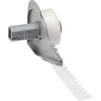 Harsh Environment Multi-Purpose Labels, Polyester, 0.35" L x 0.2" H, Black on Clear Nassau Supply