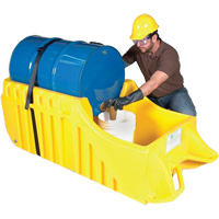 Drum Dolly, 26.5" L x 26.5" W x 5" H, 800 US gal. Spill Cap. Nassau Supply