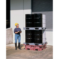 4-Drum Ultra-Spill King&reg; Flat Deck Spill Pallet, 85 US gal. Spill Capacity, 51" x 51" x 17.5" Nassau Supply