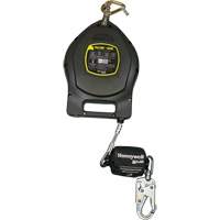 Falcon+ Edge Self-Retracting Lifeline, 50', Galvanized Steel, Swivel Nassau Supply