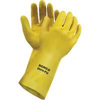 Gants r&eacute;utilisables Dura-Fit , Taille Petit/7, 12" lo, Latex, Doublure en Ouat&eacute;e, 20 mils Nassau Supply