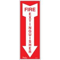 Enseigne Fire Extinguisher, 5" x 14", Vinyle, Anglais avec pictogramme Nassau Supply