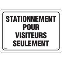 Enseigne  Stationnement pour visiteurs , 14" x 20", Aluminium, Français Nassau Supply