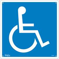 Enseigne de s&eacute;curit&eacute; conforme &agrave; la CSA - Handicap, 12" x 12", Aluminium, Pictogramme Nassau Supply