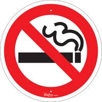 Enseigne de s&eacute;curit&eacute; conforme &agrave; la CSA - No Smoking, 12" x 12", Aluminium, Pictogramme Nassau Supply