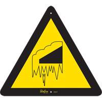 Enseigne de s&eacute;curit&eacute; conforme &agrave; la CSA -Falling Snow/Ice, 12" x 12", Aluminium, Pictogramme Nassau Supply