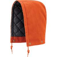 539 Hood for Quilted Safety Parka, Bomber or Coverall, Orange, Cotton Nassau Supply