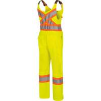 6000W Women's High-Visibility Traffic Safety Overalls, Polyester, X-Small, High Visibility Lime-Yellow Nassau Supply