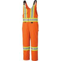 6617ZT High-Visibility Safety Overalls with Leg Zippers, Poly-Cotton, 40 (Tall), High Visibility Orange Nassau Supply