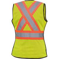 489 Veste de s&eacute;curit&eacute; d&eacute;tachable haute visibilit&eacute;, Jaune lime haute visibilit&eacute;, T-petit, Polyester Nassau Supply