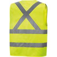 6886 Veste de s&eacute;curit&eacute; haute visibilit&eacute; en tricot chaîne, Jaune lime haute visibilit&eacute;, Petit, Polyester Nassau Supply