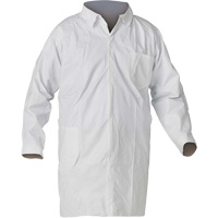 Liquid & Particle Protection Lab Coat, Medium, White SHI436 | Nassau Supply
