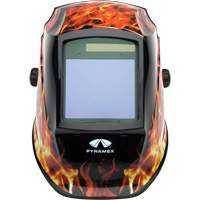 Leadhead&reg; Auto Darkening Welding Helmet, 3.8" L x 3.4" W View Area, 9 - 13 Shade Range Nassau Supply
