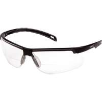 Lunettes de lecture H2MAX avec monture noire, Antibu&eacute;e, Transparent, Dioptrie 2,0 Nassau Supply