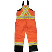 Ripstop Insulated Safety Bib Overall, Polyester, X-Small, High Visibility Orange Nassau Supply