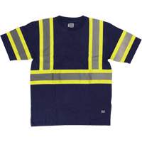 Chemise de s&eacute;curit&eacute; &agrave; manches courtes, Coton, T-petit, Bleu marin Nassau Supply