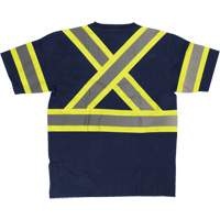 Chemise de s&eacute;curit&eacute; &agrave; manches courtes, Coton, T-petit, Bleu marin Nassau Supply