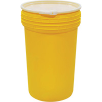 Plastic Lab Pack Nestable Drum with Lever-Lock, 55 US gal., Mobile Nassau Supply