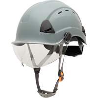 Fibre Metal Safety Helmet, Non-Vented, Ratchet, Grey SHJ275 | Nassau Supply