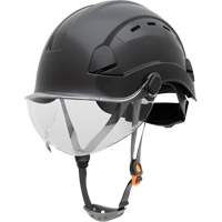 Fibre Metal Safety Helmet, Non-Vented, Ratchet, Black SHJ276 | Nassau Supply