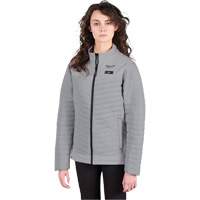 Manteau chauffant M12 Axis avec pile, Femmes, Grand, Gris Nassau Supply