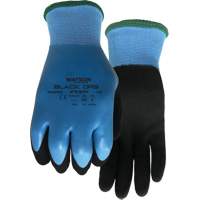 Stealth Black Ops Water-Resistant Gloves, Size Small, 15 Gauge, Rubber Latex Coated, Glass Fibre/Polyester Shell, ASTM ANSI Level A4 Nassau Supply
