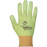 Gants r&eacute;sistant aux coupures haute visibilit&eacute; S18TAXFN, Taille 6, Calibre 18, Rev&ecirc;tement Mousse de nitrile, Enveloppe en TenActiv, ASTM ANSI niveau A9 Nassau Supply