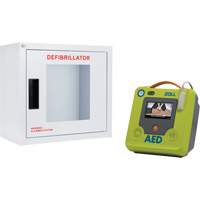 AED Plus<sup>®</sup> Defibrillator & Wall Cabinet Kit, Semi-Automatic, French, Class 4 SHJ774 | Nassau Supply