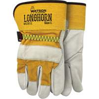 Longhorn Fitters Gloves, Small, Grain Cowhide Palm SHJ781 | Nassau Supply