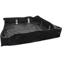 Berme repliable, Capacit&eacute; 30 gal. US, 2' la x 4' lo x 6" h, Support &agrave; encliqueter Nassau Supply
