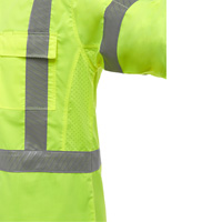 Chemise de travail &agrave; manches longues et X au dos Bisley avec X-Airflow, Poly-coton, Petit, Jaune lime haute visibilit&eacute; Nassau Supply