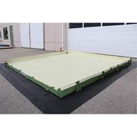 Easy-Riser Insta-Berm, 134 US gal. Capacity, 6' W x 6' L x 6" H, Hinge Bracket Nassau Supply