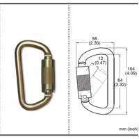CP-03015-2 Mousqueton zingu&eacute; avec ouverte de portique de 3/4", Acier Nassau Supply