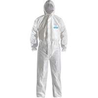 Combinaison CoverMe XP1800 de type 5/6 avec capuchon, Moyen, Blanc, Microporeux Nassau Supply