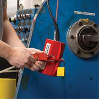 Velocity Plus Safety Lockout Padlock, Orange, Keyed Alike, Aluminum, 1-1/2" Width Nassau Supply