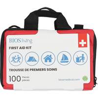Trousse de premiers soins pour la maison et le voyage de 100 morceaux, Sac en nylon Nassau Supply