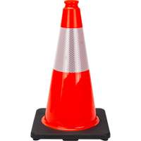 Premium Traffic Cone, 18", Orange, 6" Reflective Collar(s) Nassau Supply