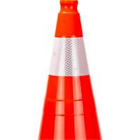 Premium Traffic Cone, 28", Orange, 4" Reflective Collar(s) Nassau Supply