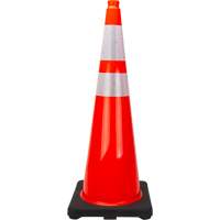 Premium Traffic Cone, 36", Orange, 4" & 6" Reflective Collar(s) Nassau Supply